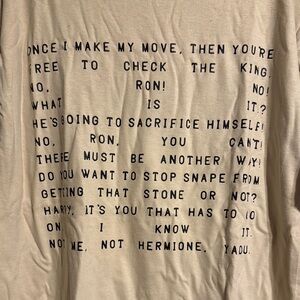 Harry Potter chess tee shirt